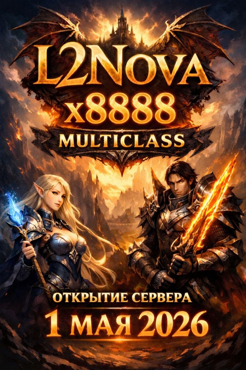 Новый сервер Lineage 2 — баннер анонса